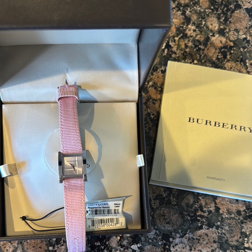 Burberry Pink Women's Watch- new battery